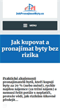 Mobile Screenshot of jakpronajimatbyty.cz