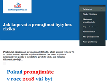 Tablet Screenshot of jakpronajimatbyty.cz